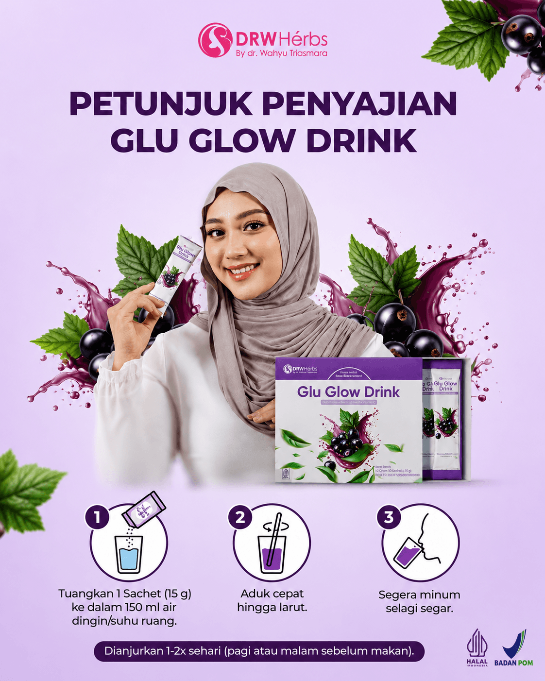 Nabila menikmati Glu Glow